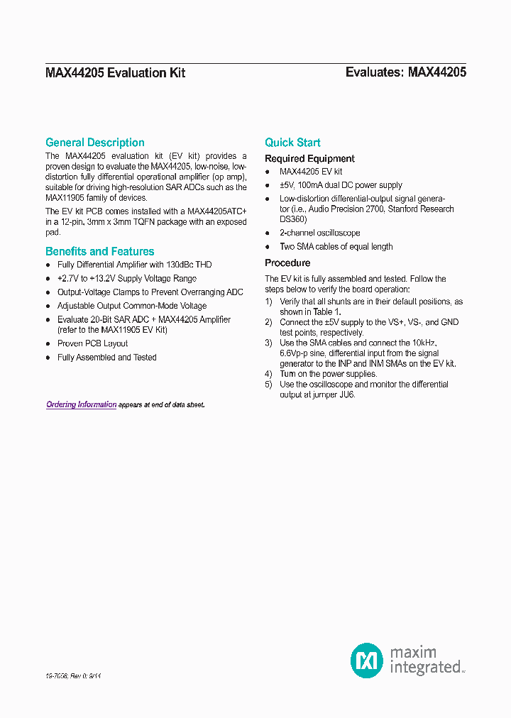 MAX44205EVKIT_8222045.PDF Datasheet