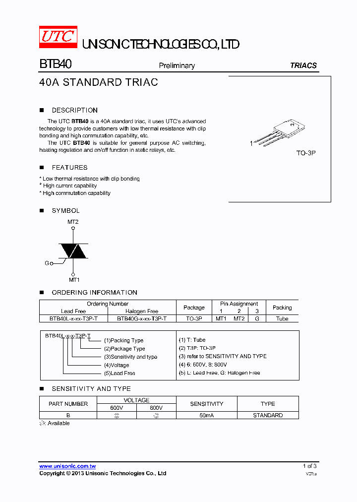 BTB40_8222104.PDF Datasheet