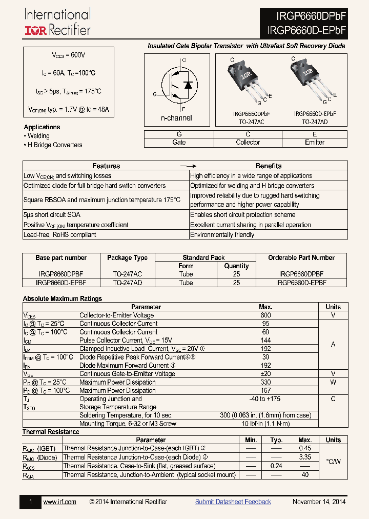 IRGP6660DPBF_8224097.PDF Datasheet