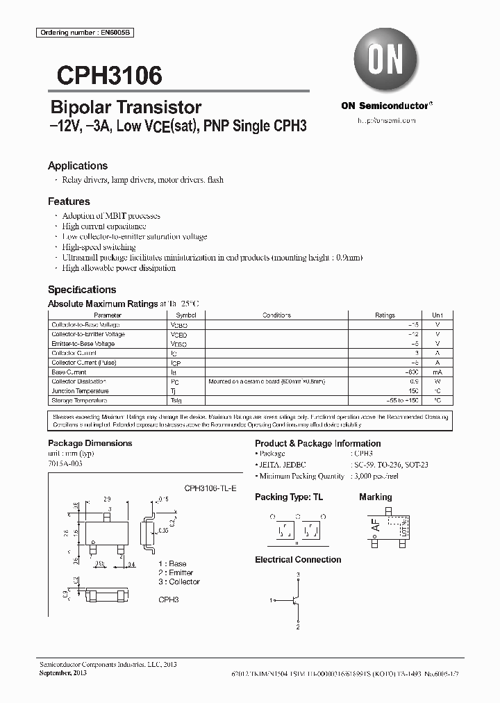 CPH3106_8224494.PDF Datasheet