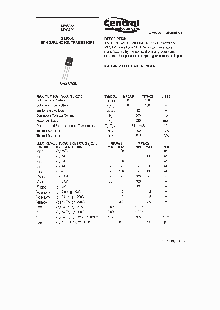 MPSA28_8224774.PDF Datasheet