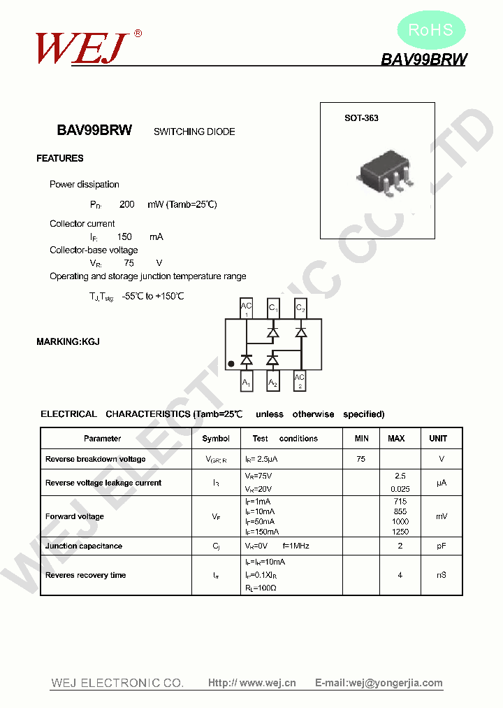 BAV99BRW_8228795.PDF Datasheet