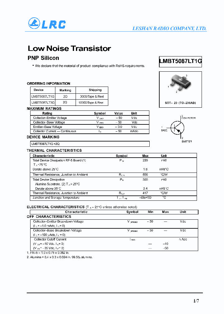 LMBT5087LT3G_8229827.PDF Datasheet