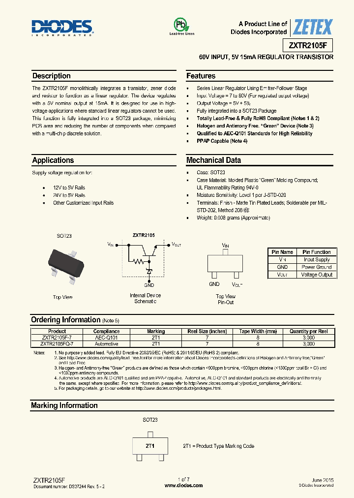 ZXTR2105F-15_8230424.PDF Datasheet