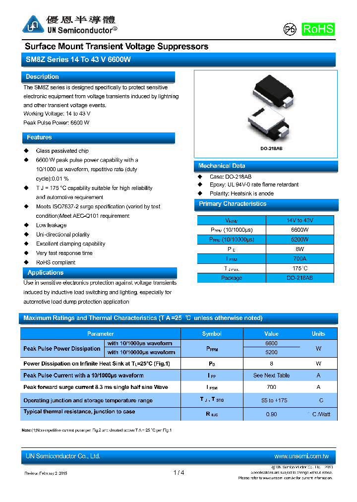 SM8Z22A_8230498.PDF Datasheet