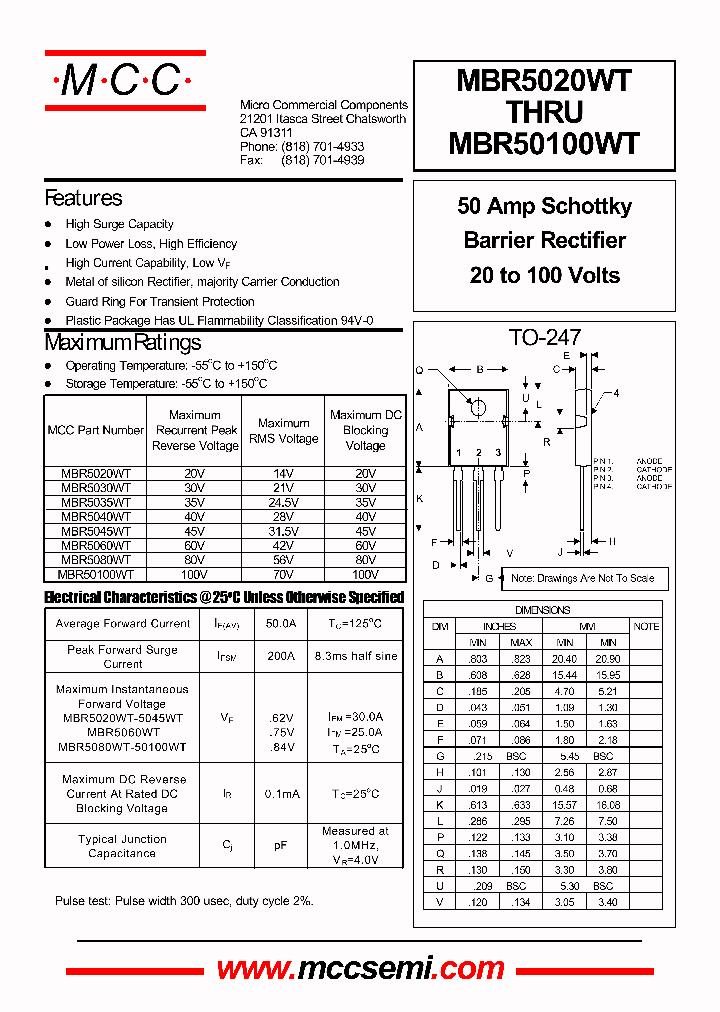 MBR5020WT_8230734.PDF Datasheet