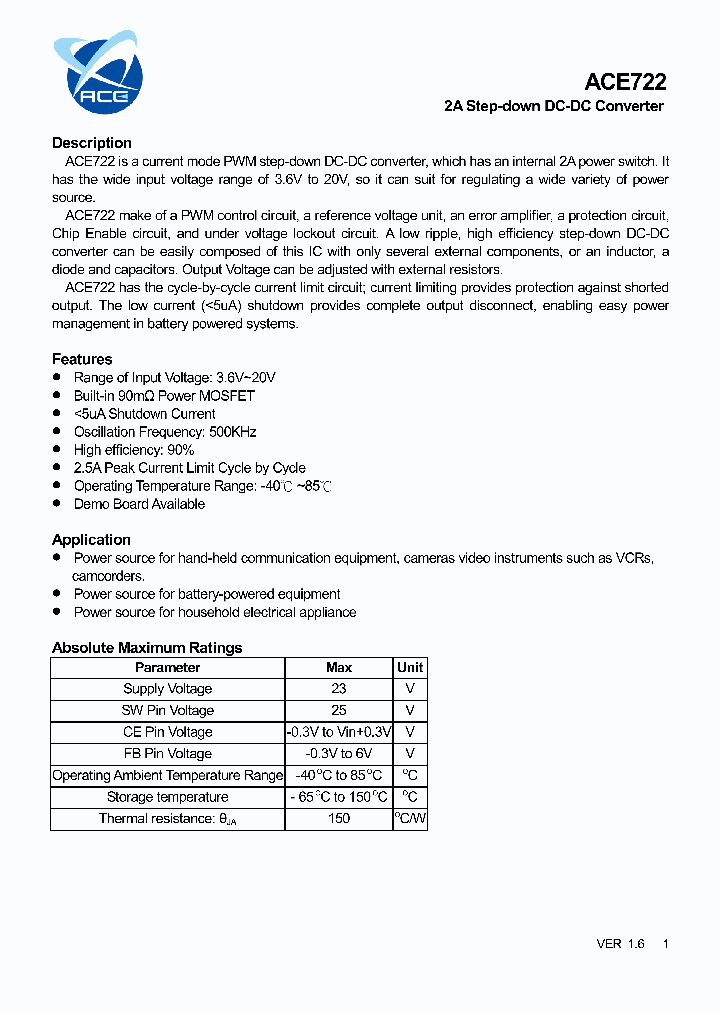 ACE722_8231951.PDF Datasheet