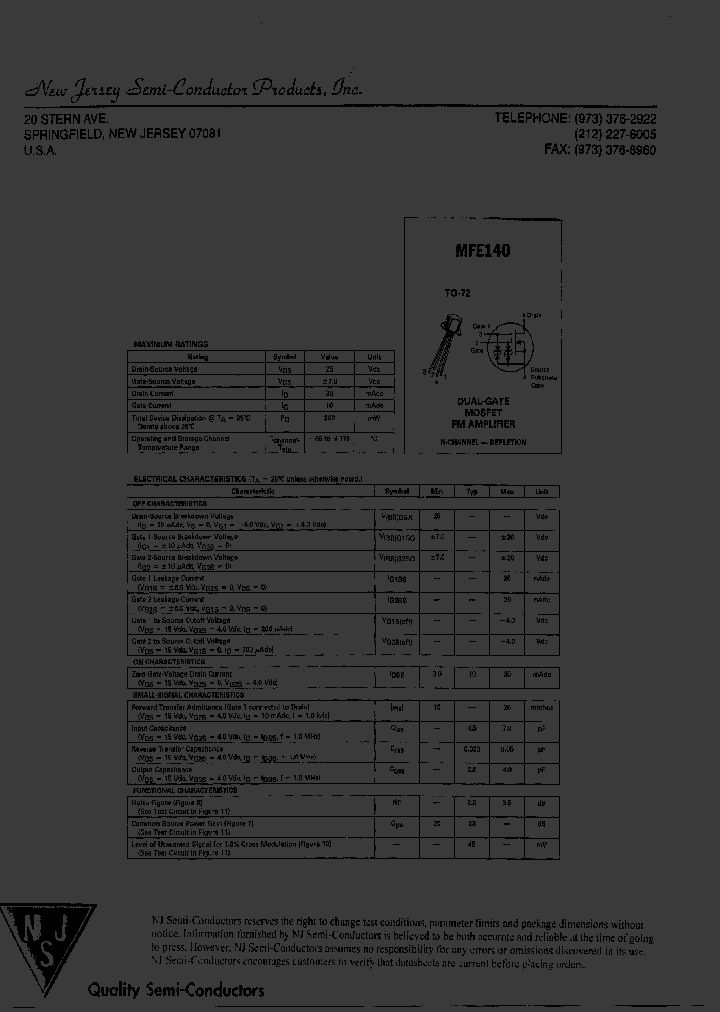 MFE140_8233203.PDF Datasheet