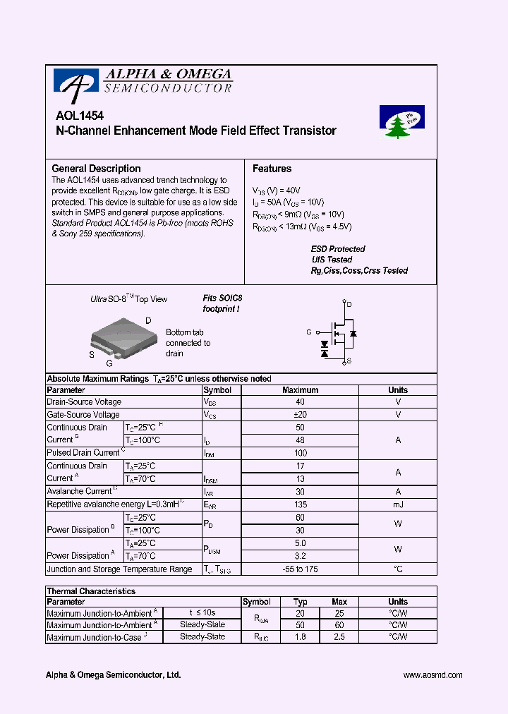 AOL1454_8233331.PDF Datasheet