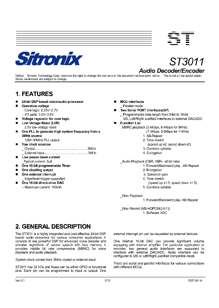 ST3011_8235613.PDF Datasheet