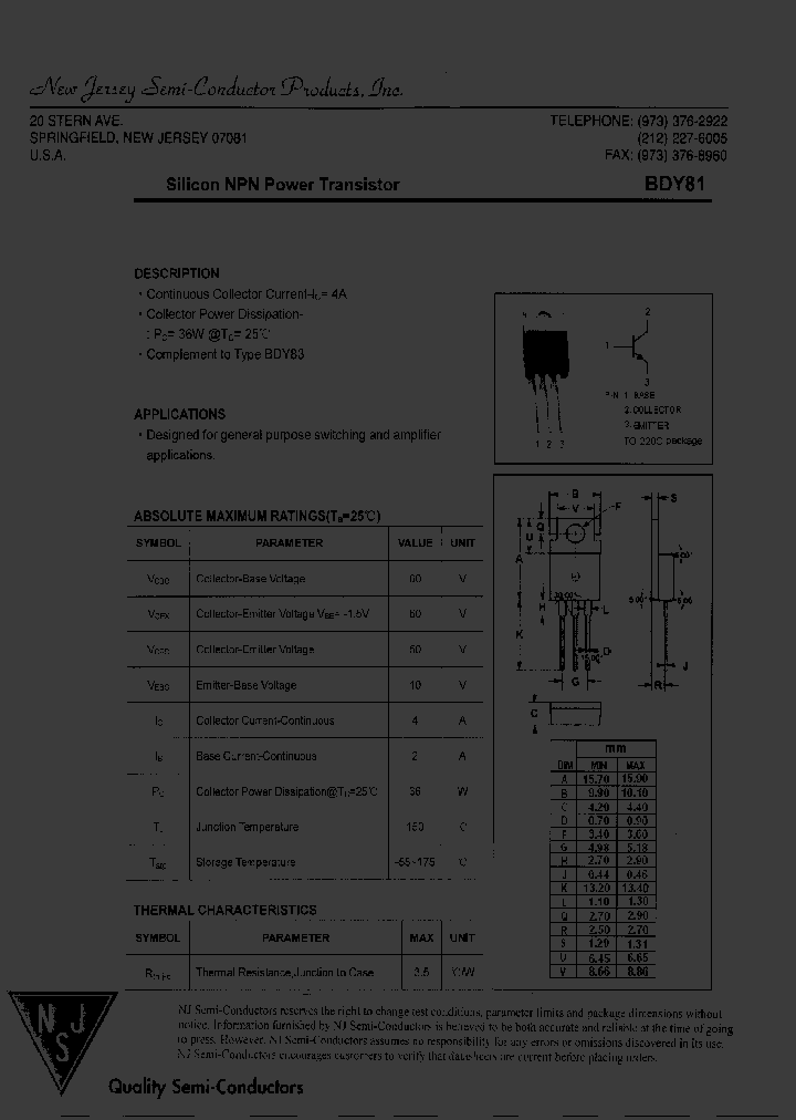 BDY81_8241553.PDF Datasheet