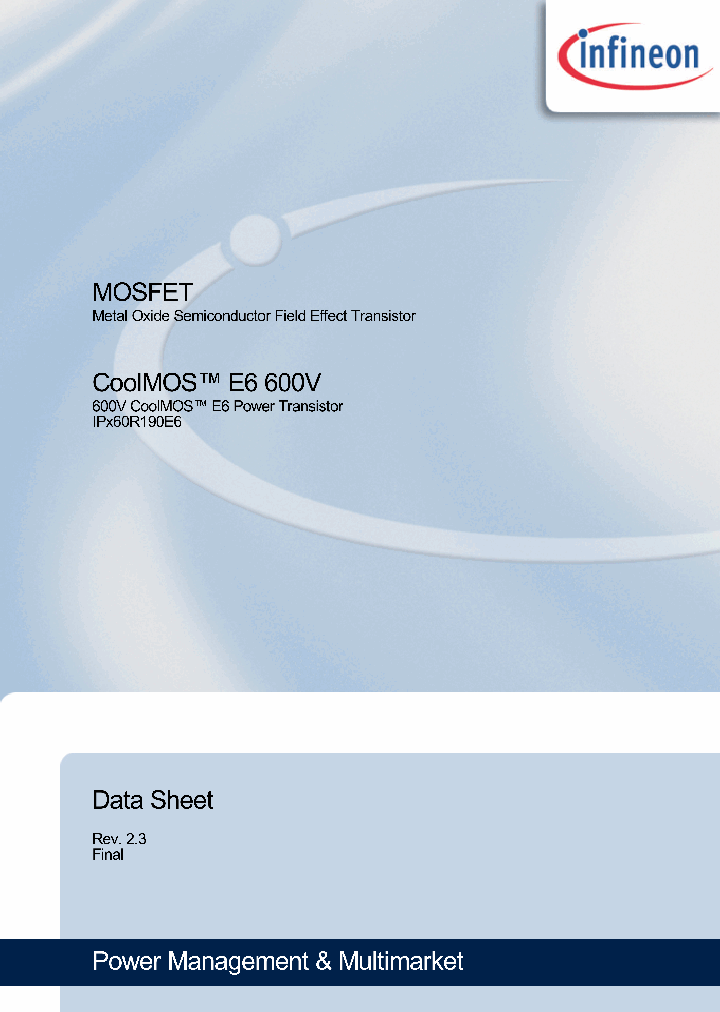 IPA60R190E6_8241816.PDF Datasheet