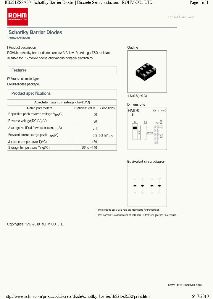 RB521ZS8A30_7850302.PDF Datasheet