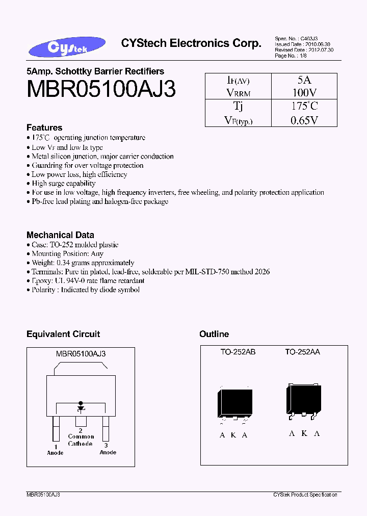 MBR05100AJ3_8243248.PDF Datasheet