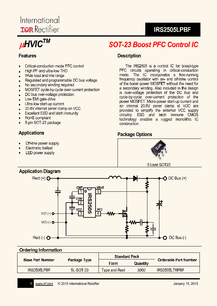 IRS2505LPBF-15_8243539.PDF Datasheet