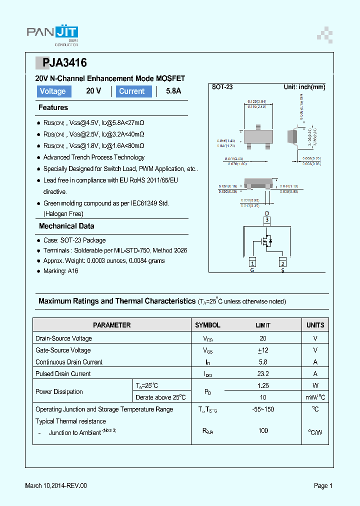 PJA3416_8243744.PDF Datasheet