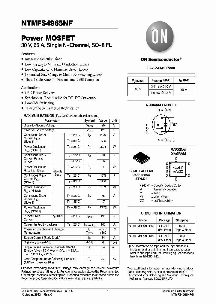 NTMFS4965NFT3G_8250657.PDF Datasheet