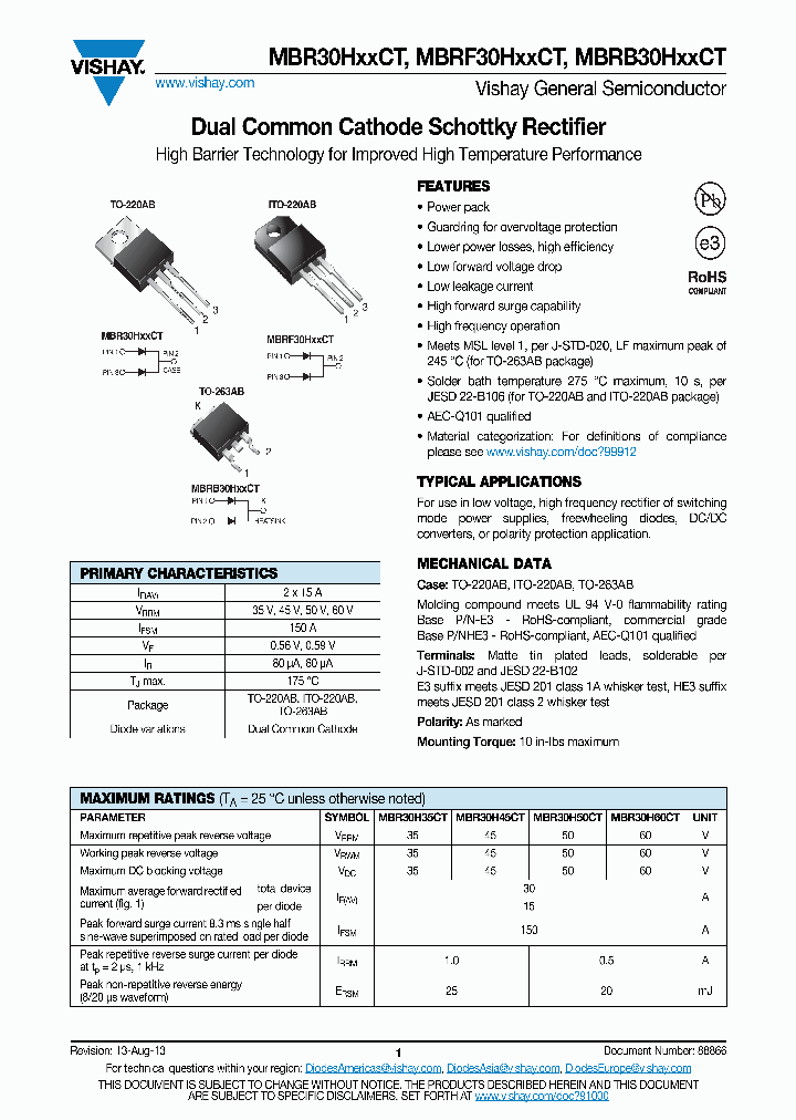 MBR30H60CT_8252765.PDF Datasheet