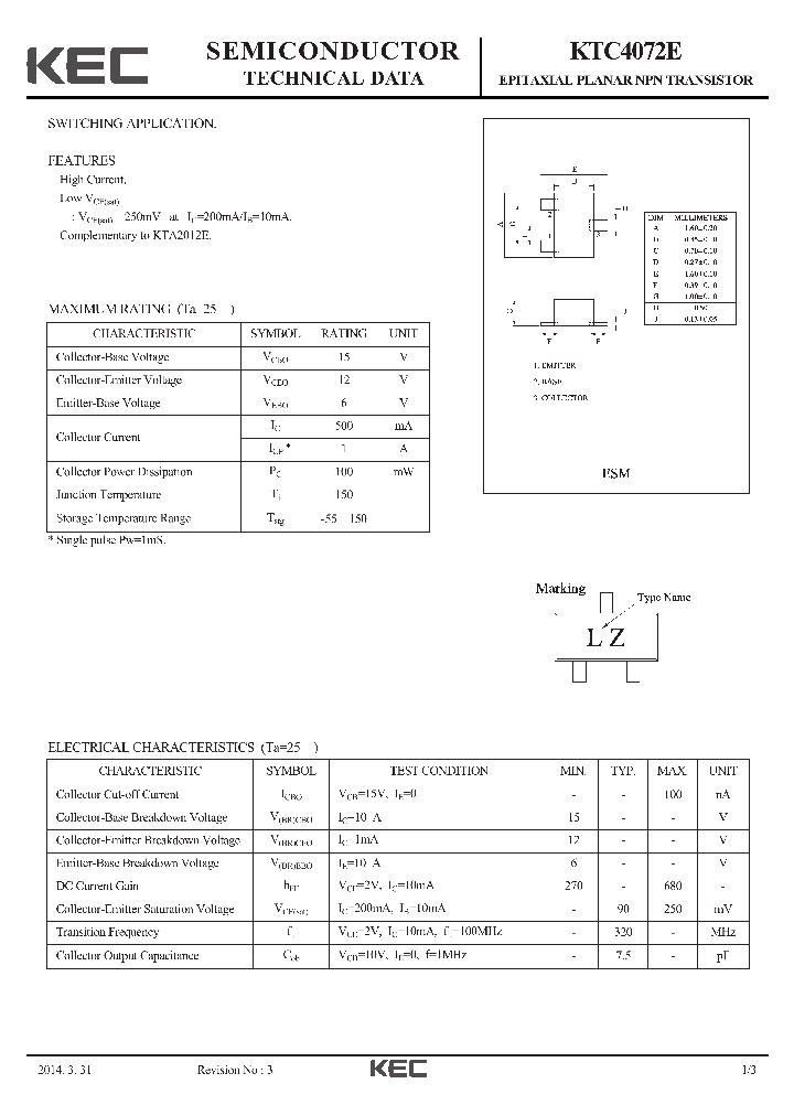 KTC4072E-15_8253449.PDF Datasheet