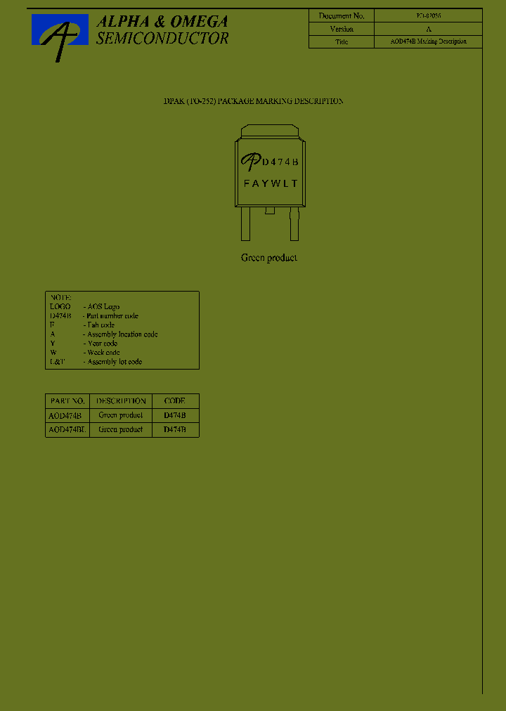 AOD474BL_8256727.PDF Datasheet