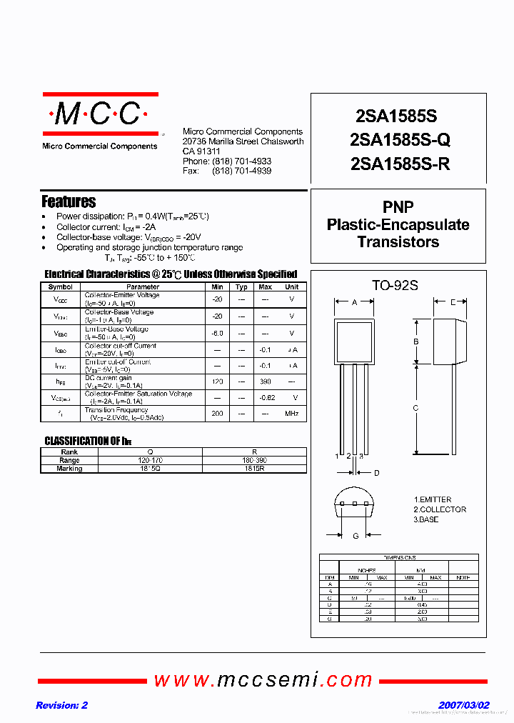 2SA1585S-Q_7855445.PDF Datasheet