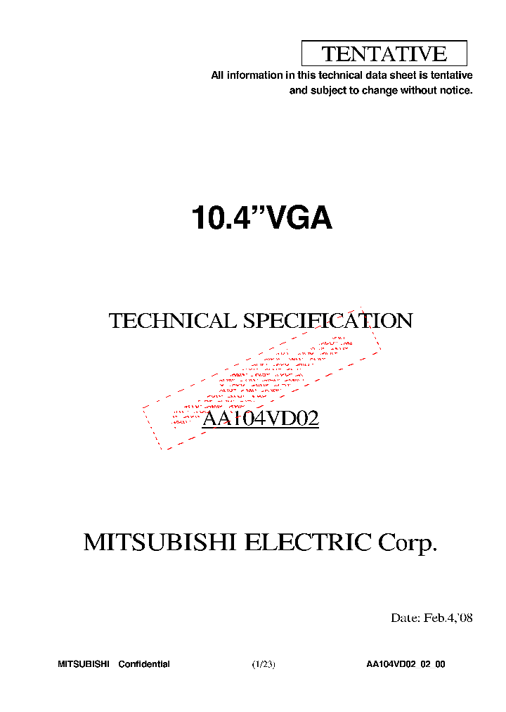 AA104VD02_7857050.PDF Datasheet