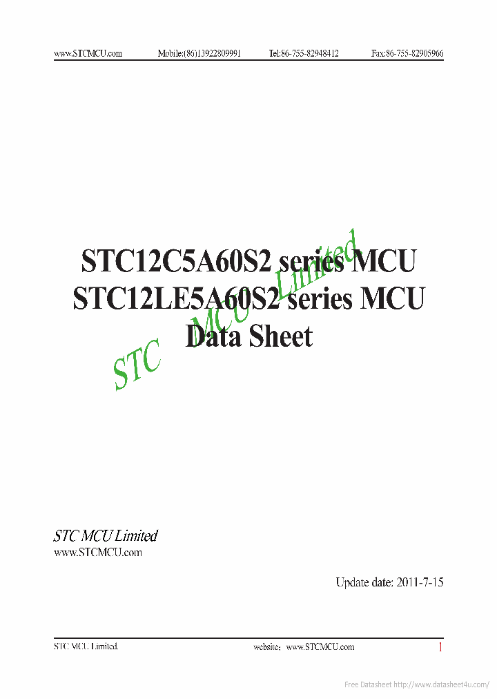 STC12LE5204_7864117.PDF Datasheet