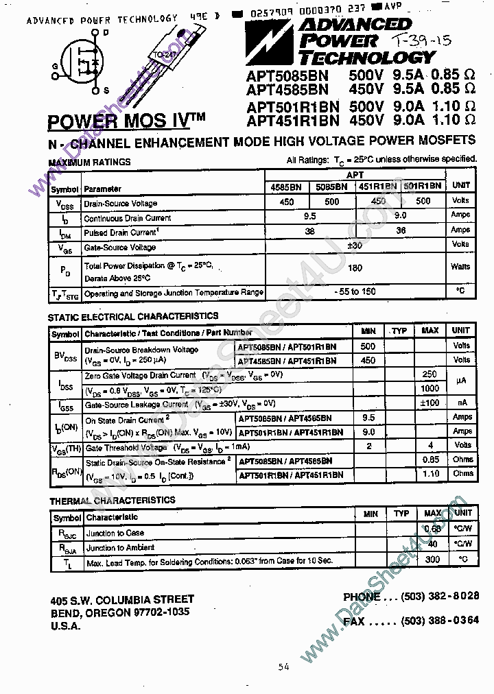 APT5085BN_7865670.PDF Datasheet