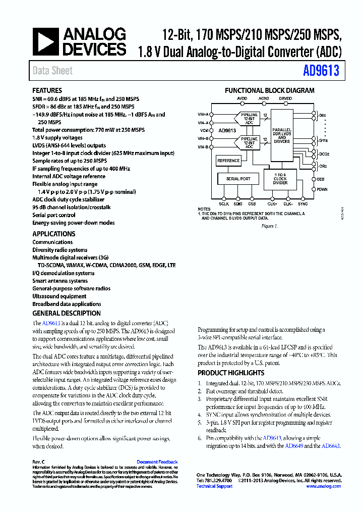 AD9613_8259783.PDF Datasheet