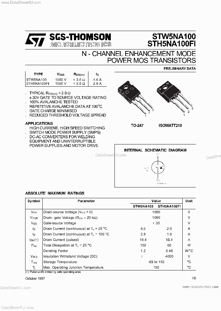 STW5NA100FI_7880331.PDF Datasheet