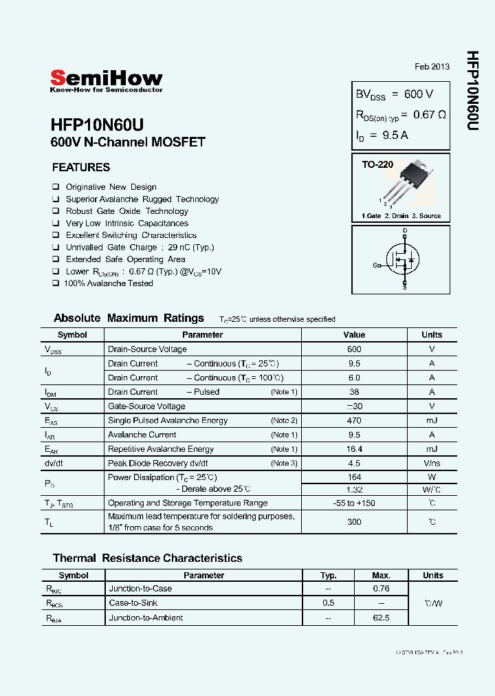 HFP10N60U_8281760.PDF Datasheet