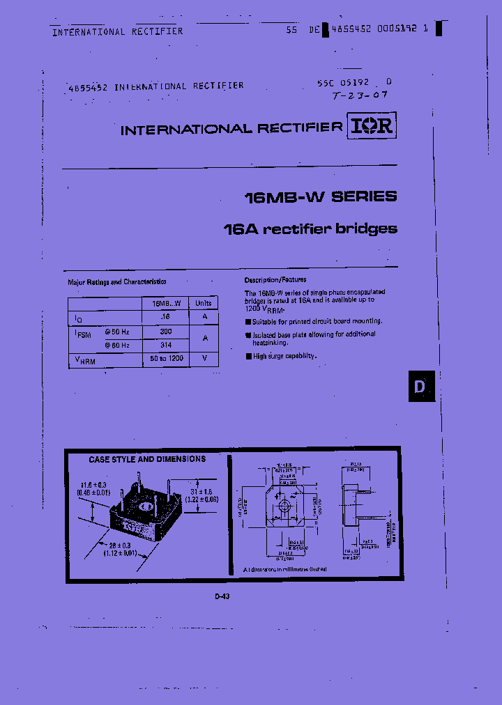 16MB100W_8281982.PDF Datasheet