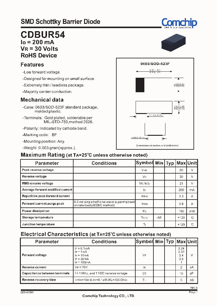 CDBUR54_8283013.PDF Datasheet