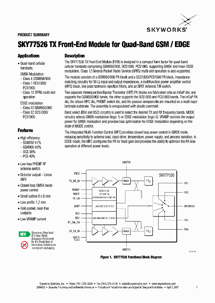 SKY77526_8283475.PDF Datasheet