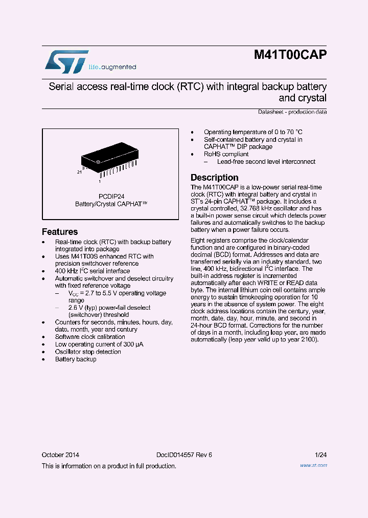 M41T00CAPPC1_8284145.PDF Datasheet