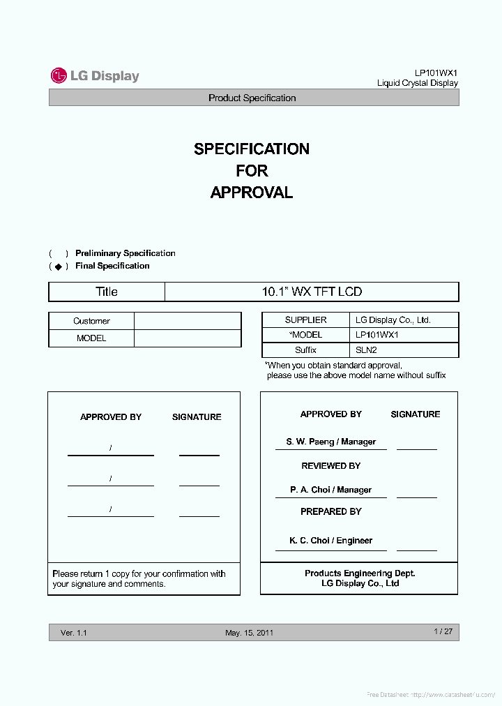 LP101WX1_7886535.PDF Datasheet