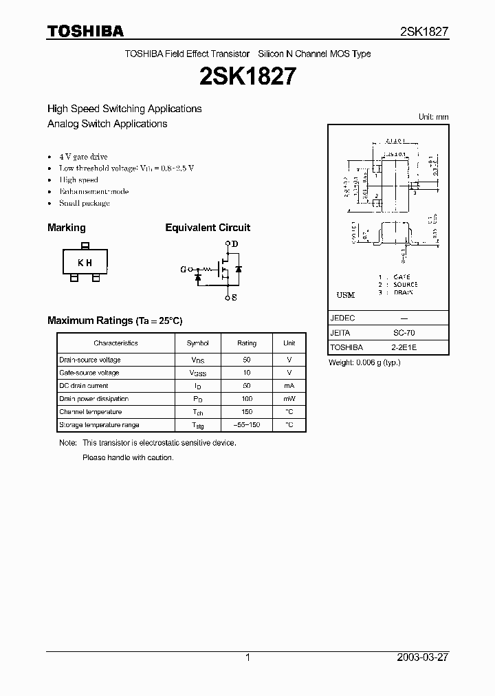 2SK1827_8285022.PDF Datasheet