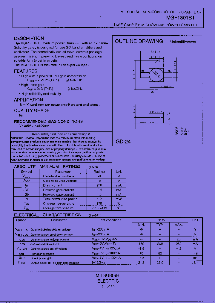 MGF1001BT_8285313.PDF Datasheet