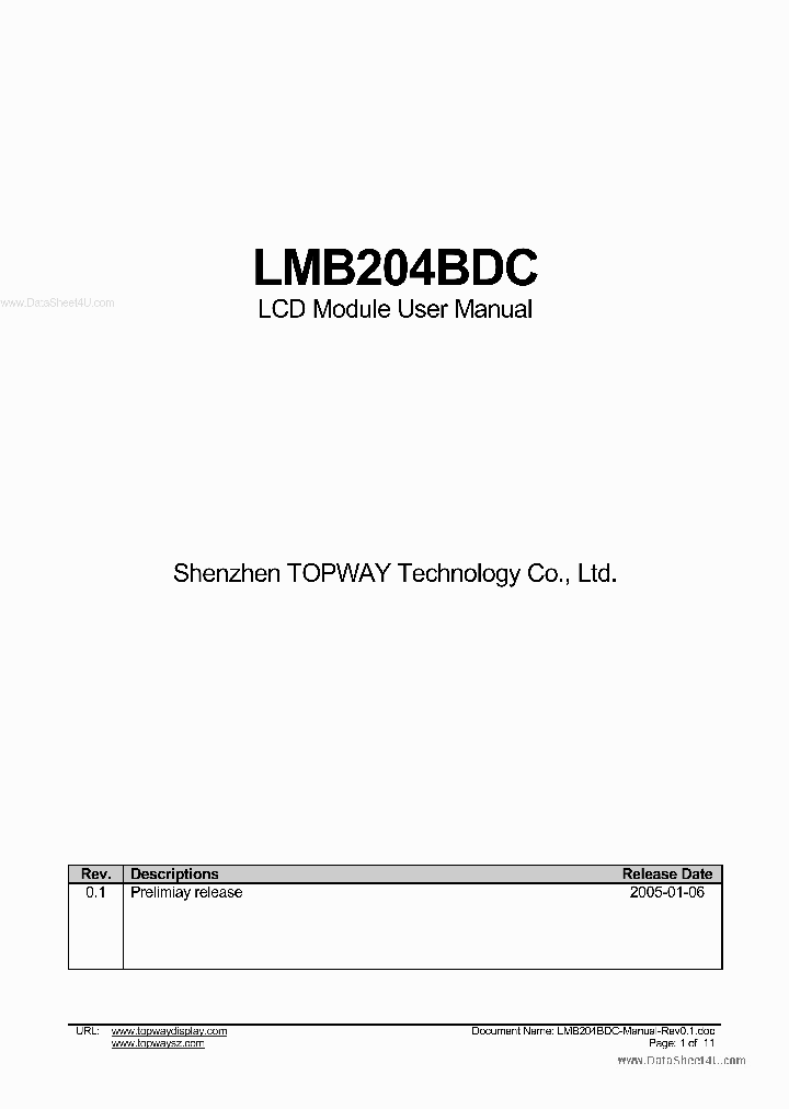 LMB204BDC_7894278.PDF Datasheet