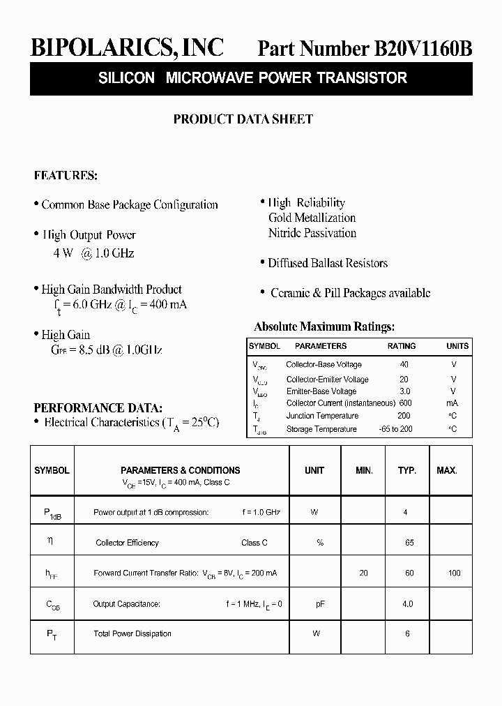 B20V1160B_8289544.PDF Datasheet