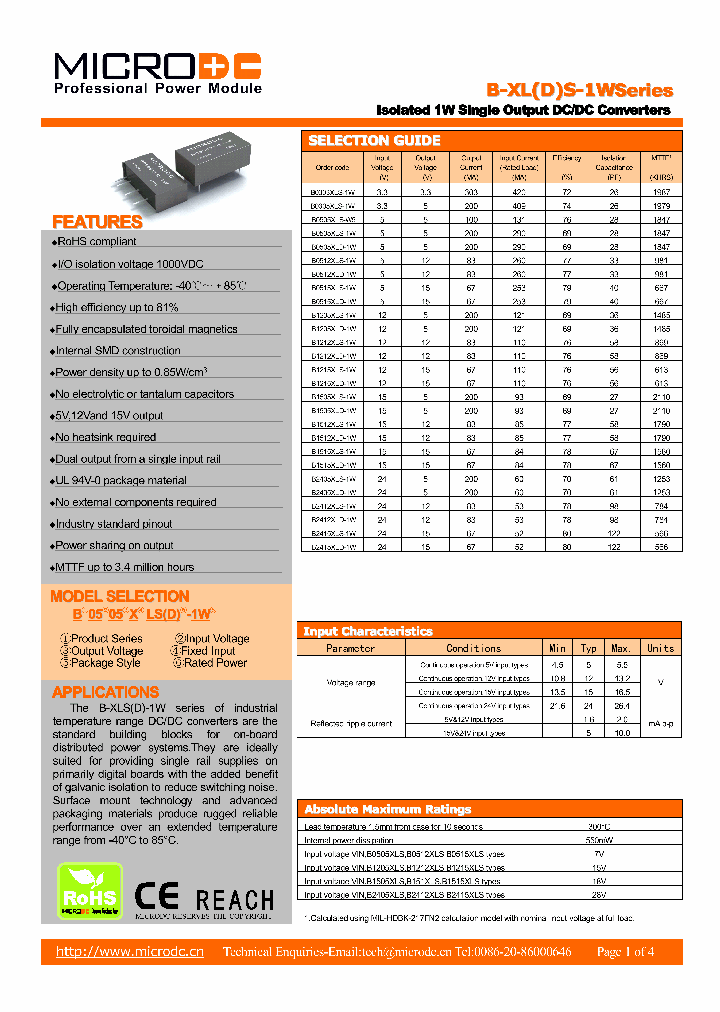 B0303XLS-1W_8293623.PDF Datasheet