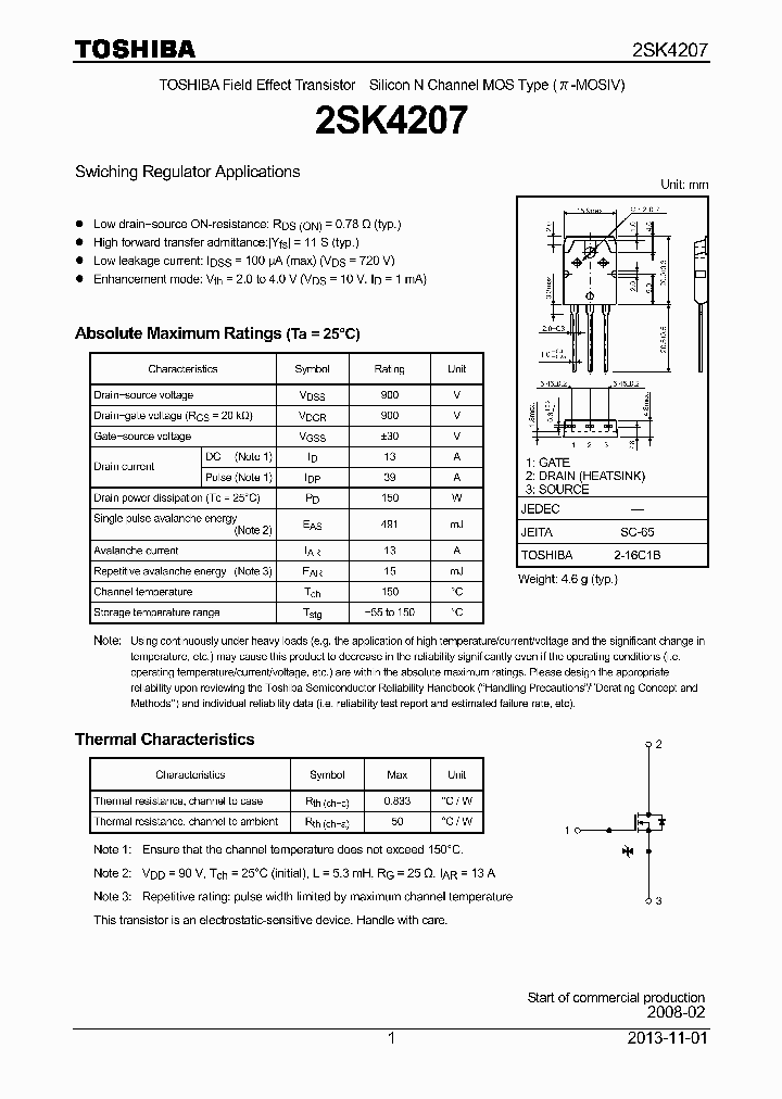 2SK4207_8294359.PDF Datasheet