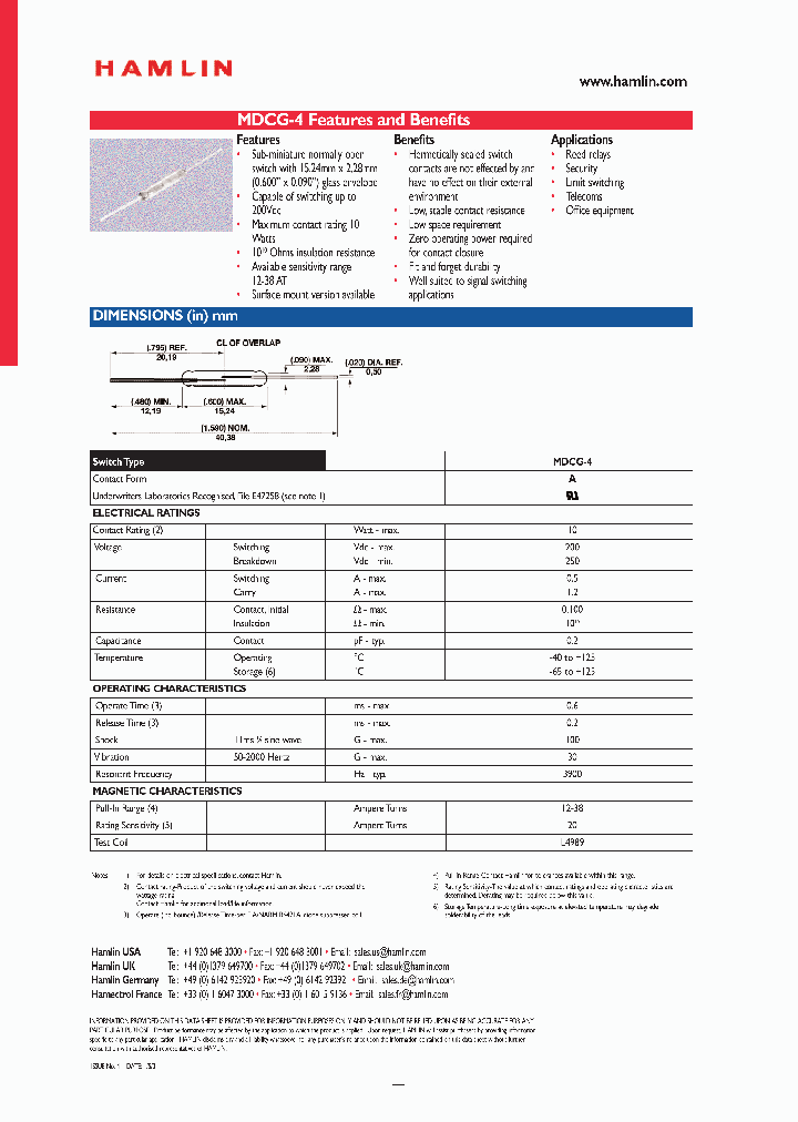 HAMLINMDCG4_8296269.PDF Datasheet