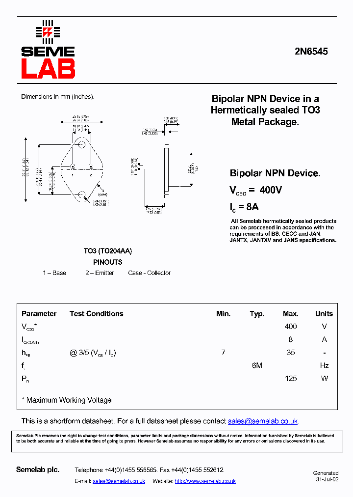 2N6545_8297141.PDF Datasheet