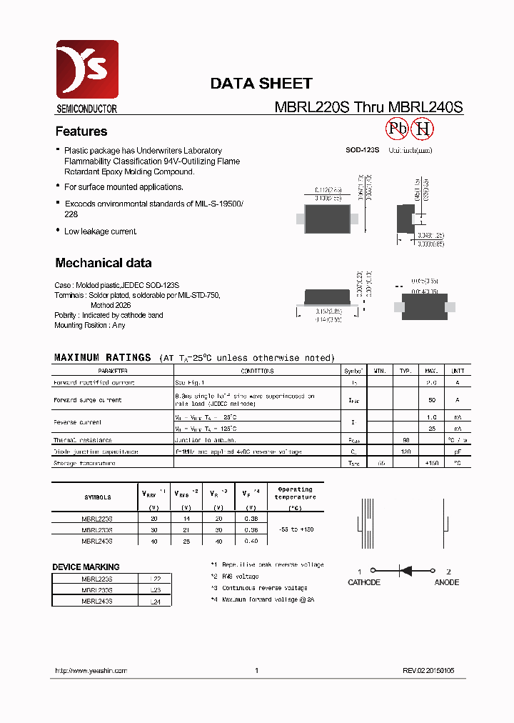 MBRL220S_8297379.PDF Datasheet