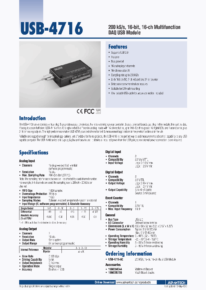 USB-4716-AE_8300113.PDF Datasheet