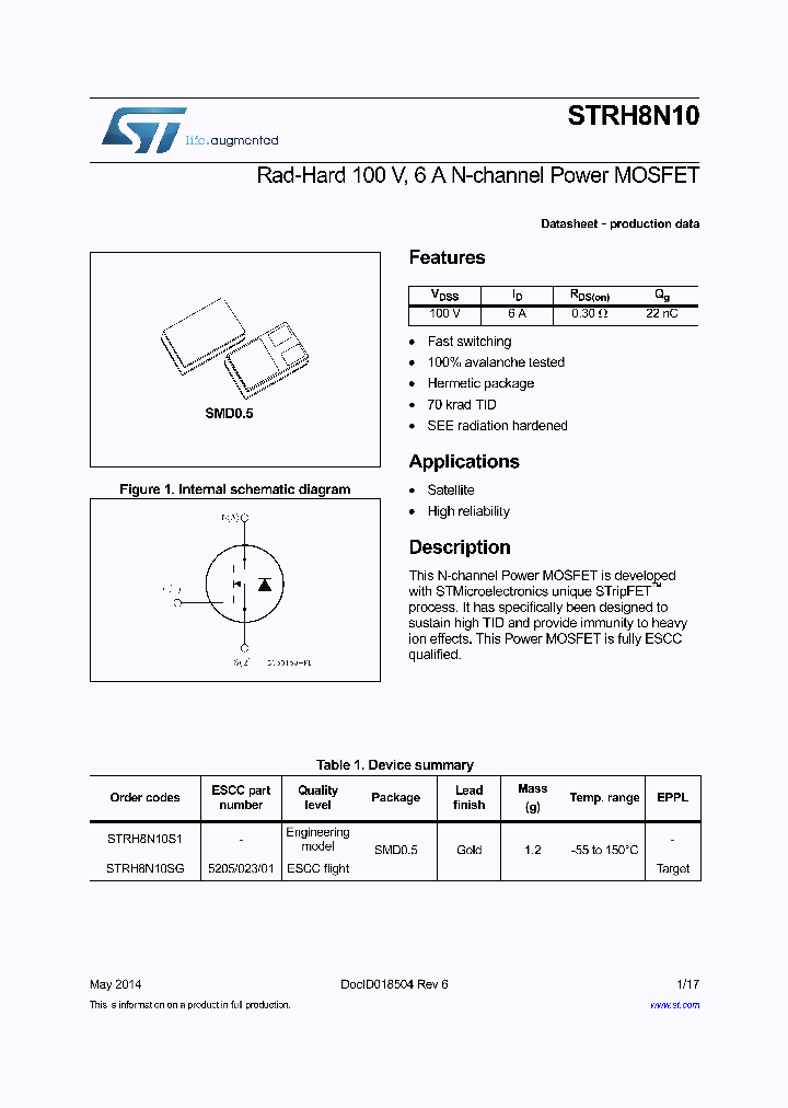 STRH8N10_8300172.PDF Datasheet