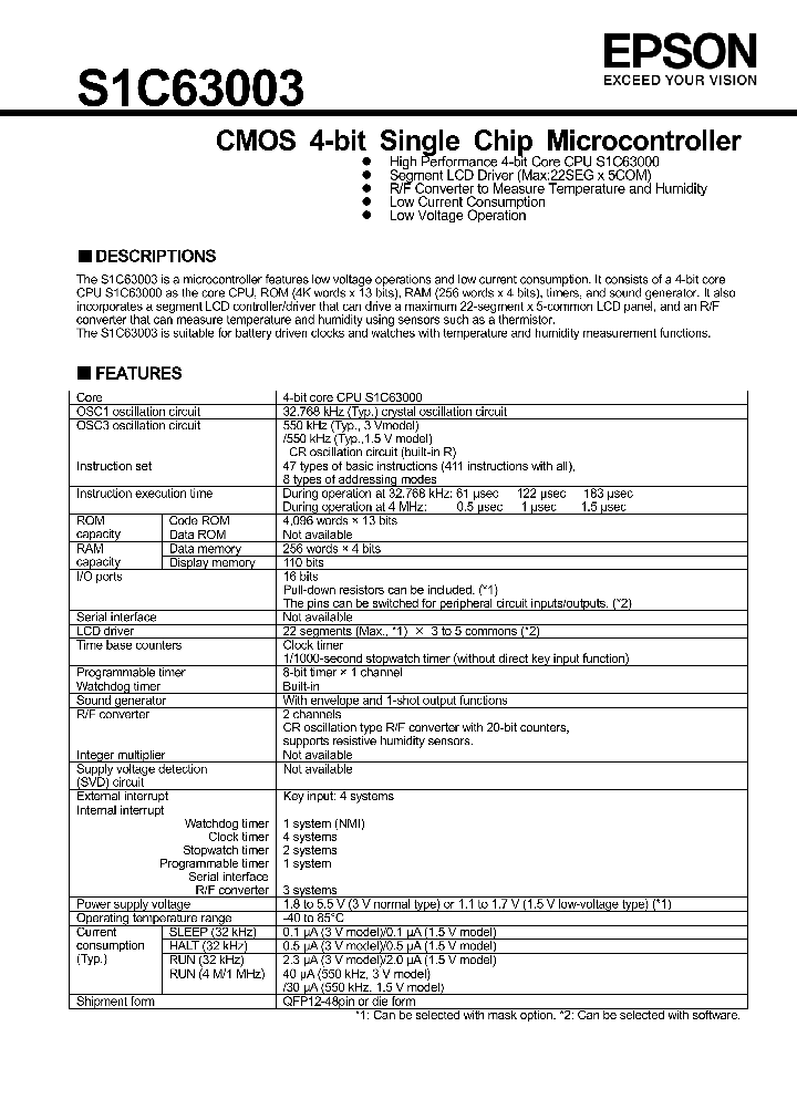 S1C63003_8301471.PDF Datasheet