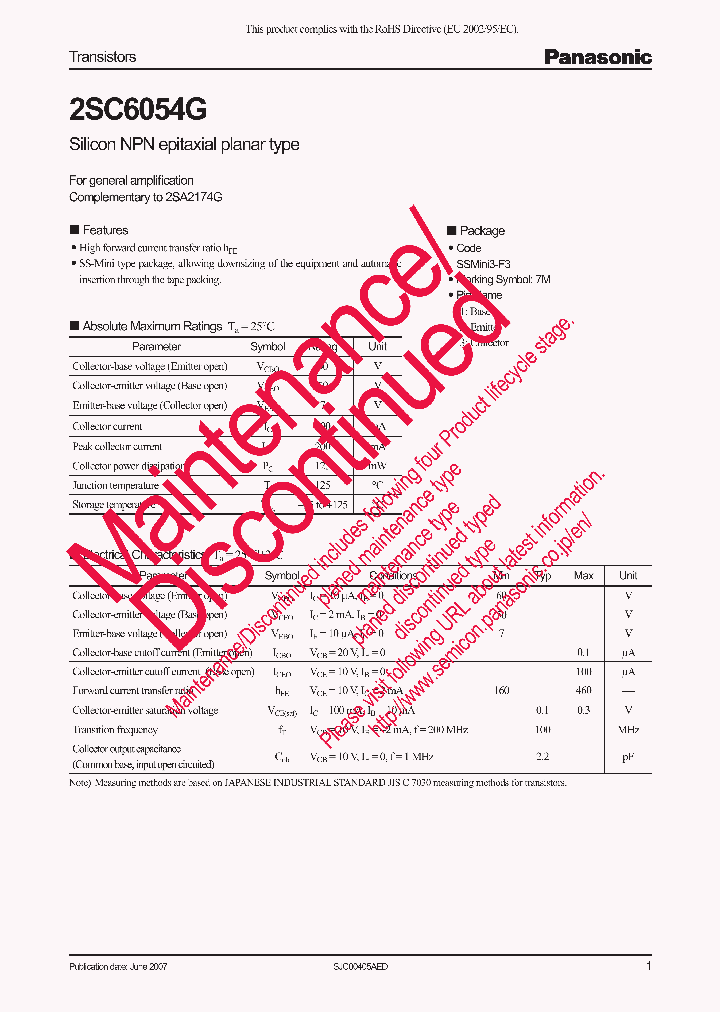 2SC6054G_8301931.PDF Datasheet