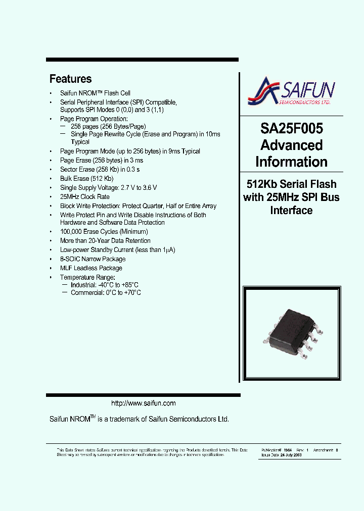 SA25F005EM8F_8302634.PDF Datasheet